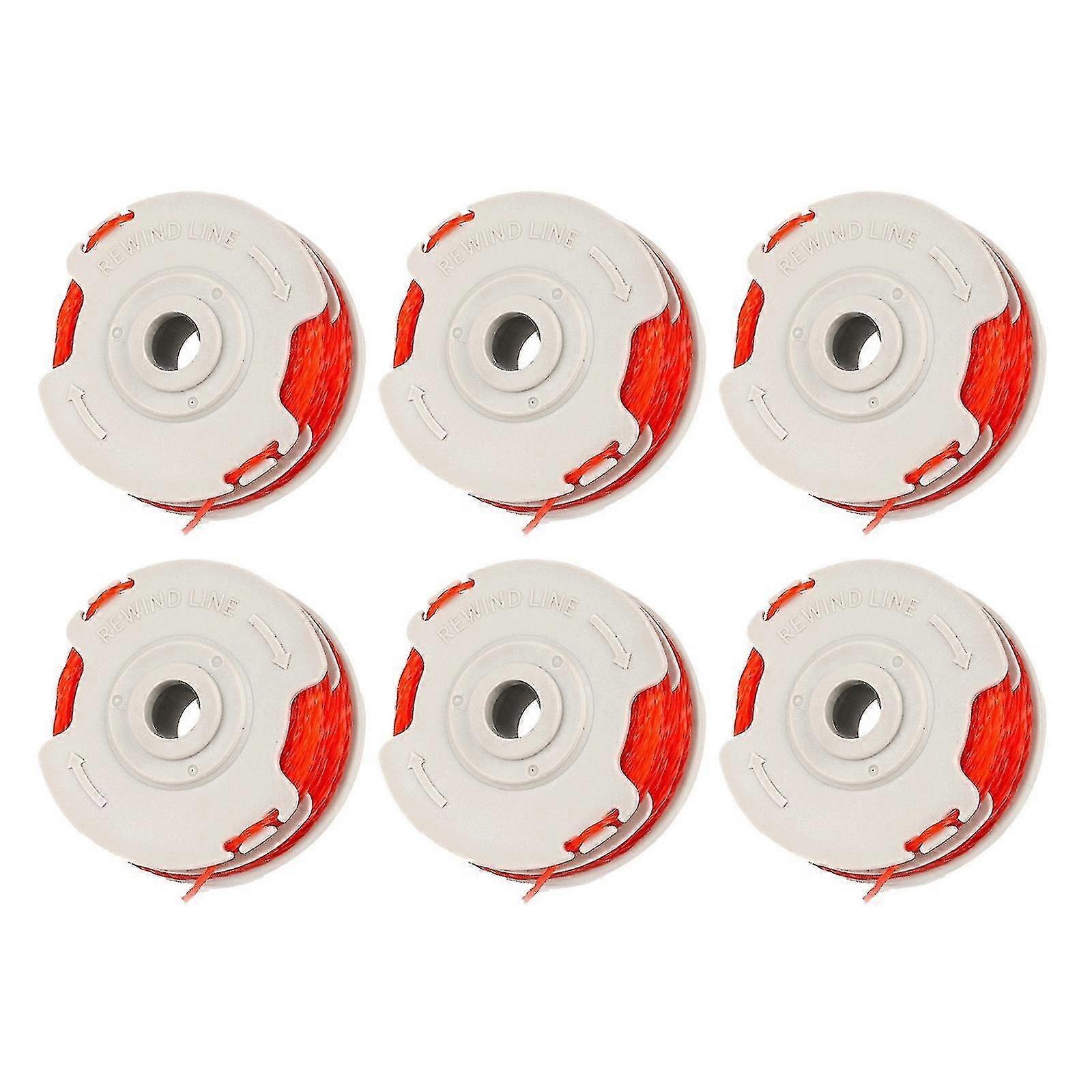 6 Pack Fly021 String Trimmer Replacement Spool & Line For Flymo (Ruipei)