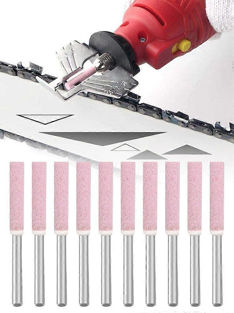 10pcs Chainsaw Sharpener Stone File Tool (4.0mm)