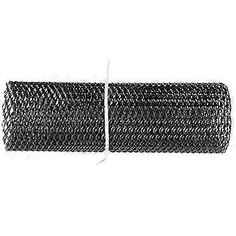 Car Front Center Grid Grille Rhombic Mesh Stable Structure Aluminum Universal Fit for Cars Black