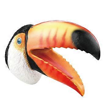 Animal Hand Puppet Toucan Toy for Kids, Educational Learning Puppet, Reusable Party Decoration