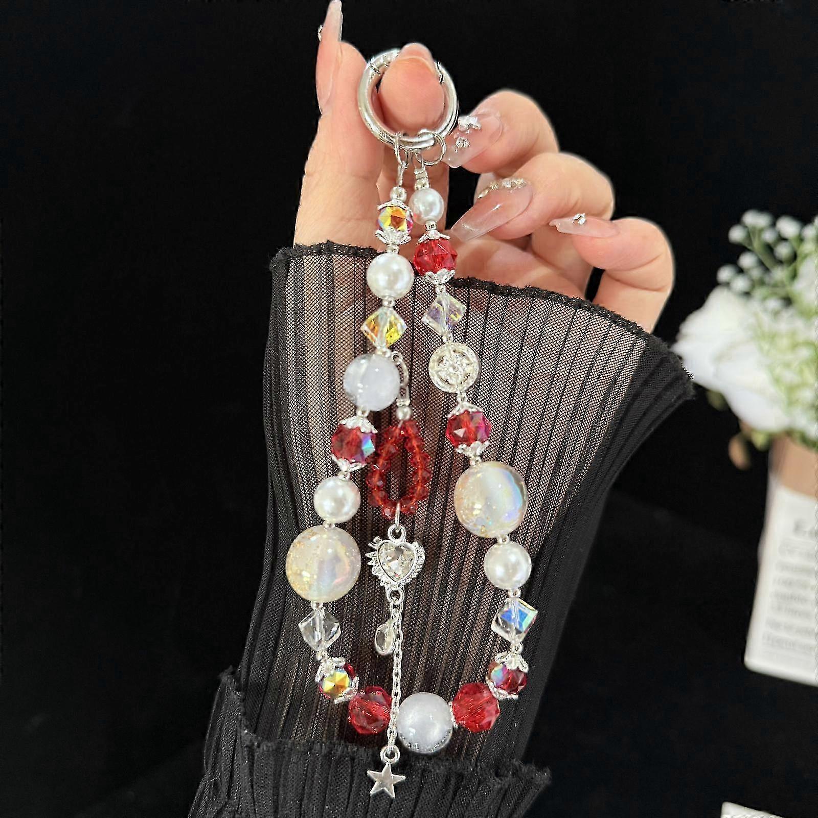 Handmade Butterfly Heart Crystal Strap
