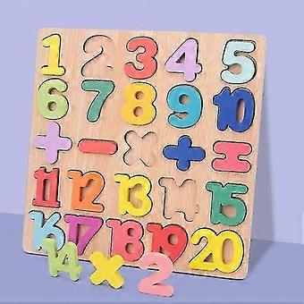 Cognitive Puzzles, Numbers, Wooden 3d Learning Educational Toys, Children's Toys