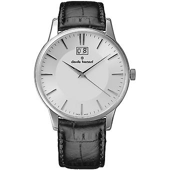 Claude bernard sophisticateds watch for Unisex Analog Swiss Quartz with Cowskin Bracelet 63003 3 AIN