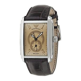 Armani Meccanico automatische Analog Herrenuhr mit AR4210 Cowskin Armband