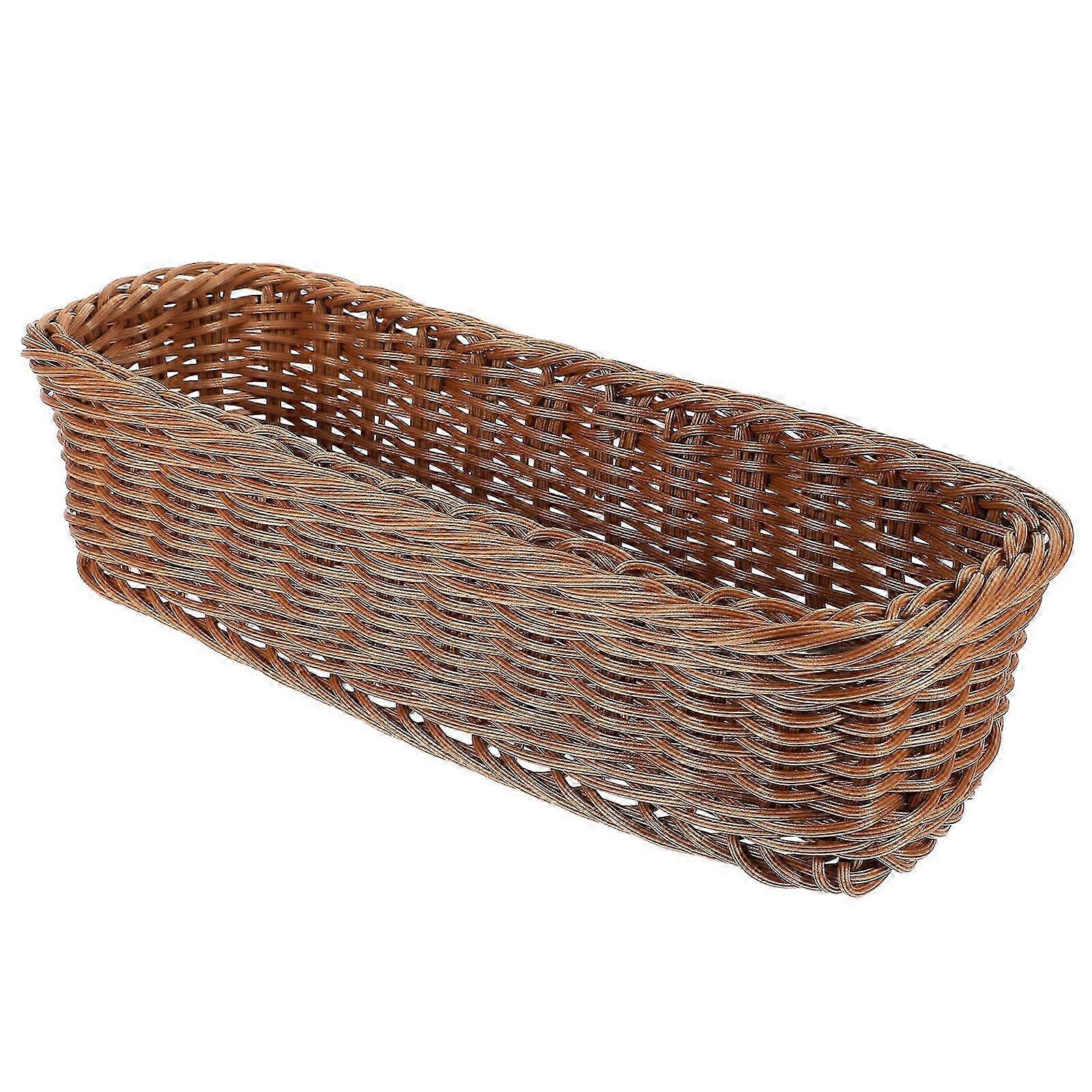Rustic Woven Cutlery Basket
