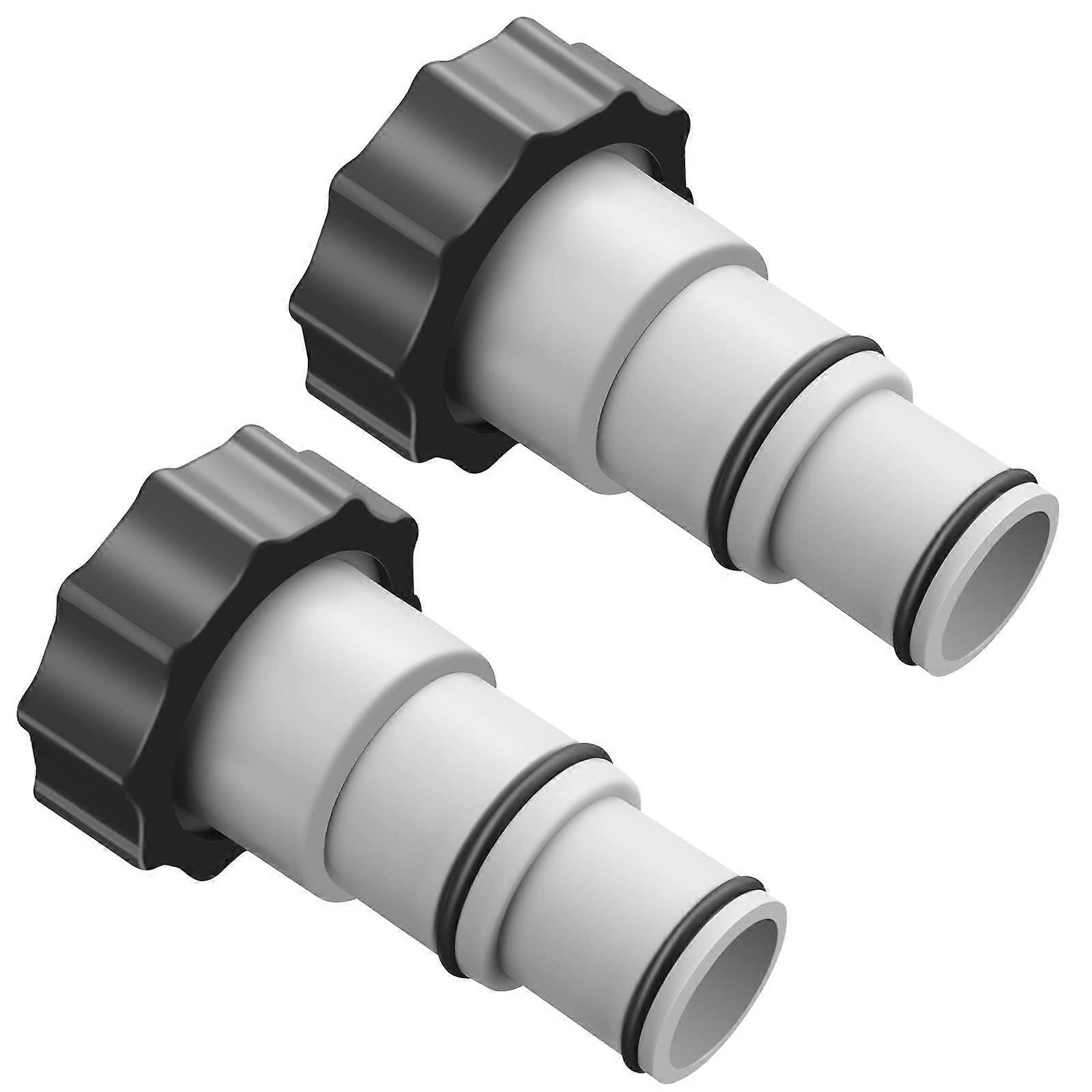 2 Pieces Pool Hose Adapter and Pump Connector Set, Leak Threaded Replacement Kit