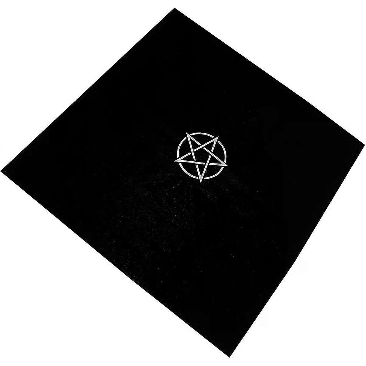 Tarot Table Cover, Black Flannel Tablecloth for Divination