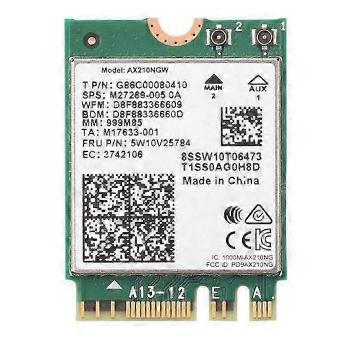 AX210 Wi-Fi 6E 2400Mbps M.2 NGFF Card
