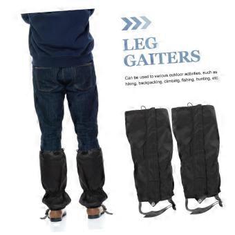 Waterproof Hiking Gaiters 2pcs Adjustable Breathable Leg Protectors for Snow Boots Outdoor Use