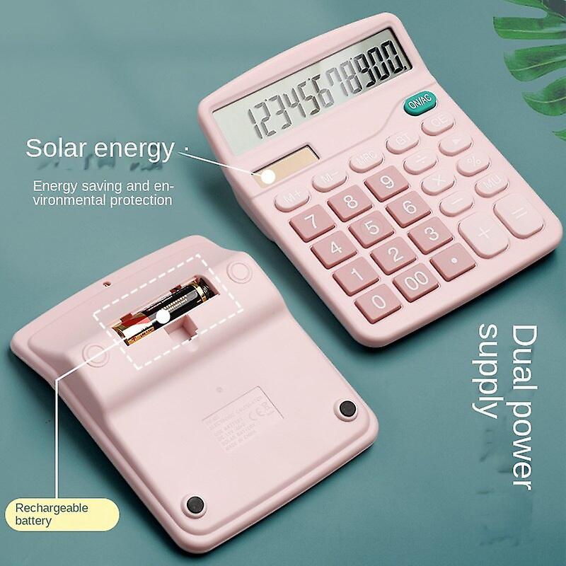 Scientific Calculator Desktop Standard Function Electronic Office For Students Solar Cute No.64