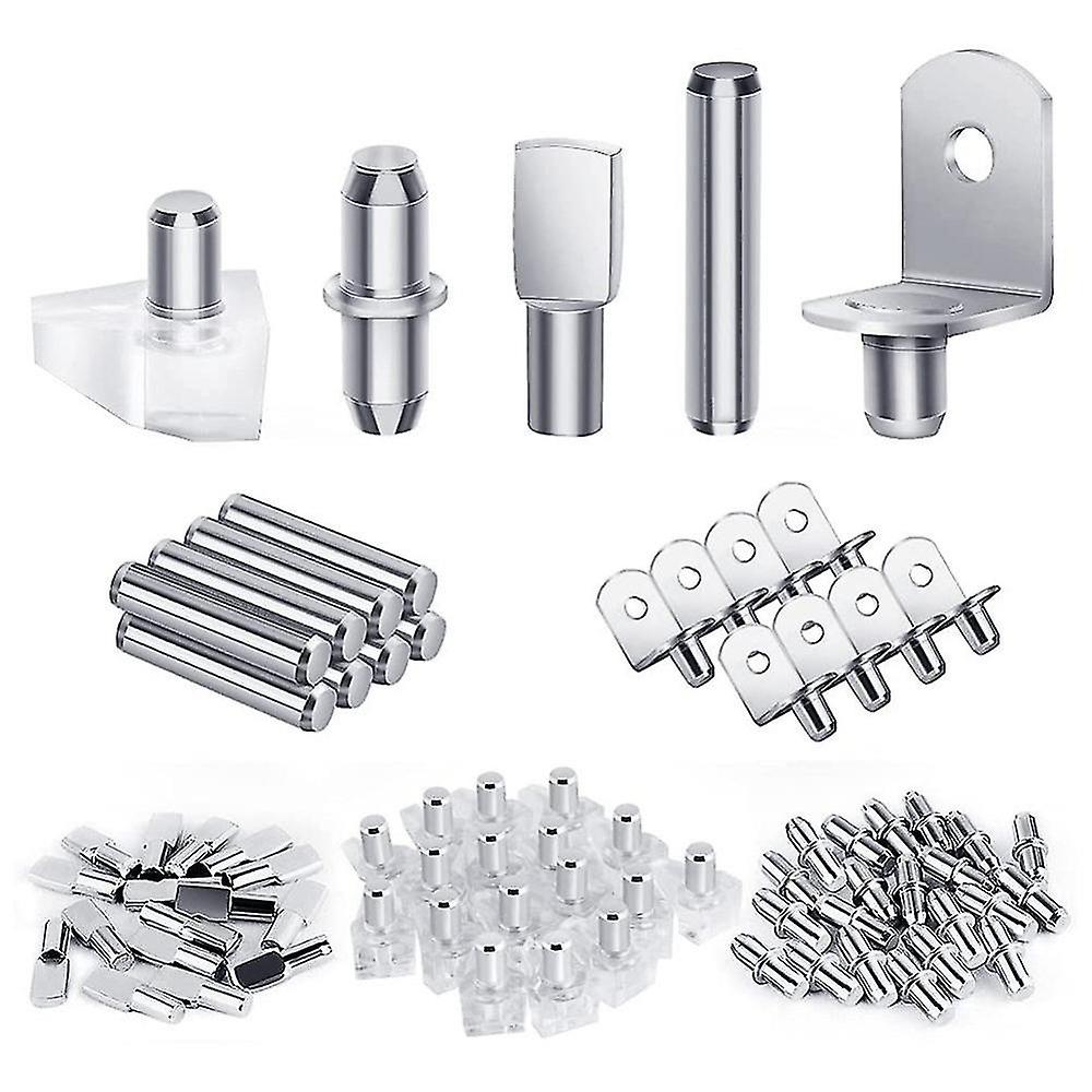 120pcs Shelf Pegs Kit, 5 Styles Shelf Pins Shelf Support Pegs, Cabinet Shelf Pegs For Shelves Bookc