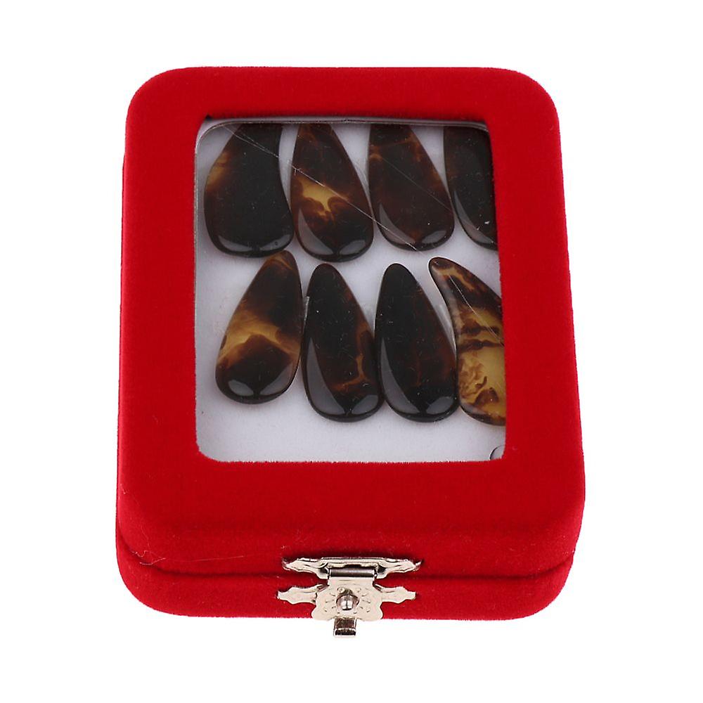 Pack Guzheng Finger Picks With Groove And Arc Gu Zheng Nails Large