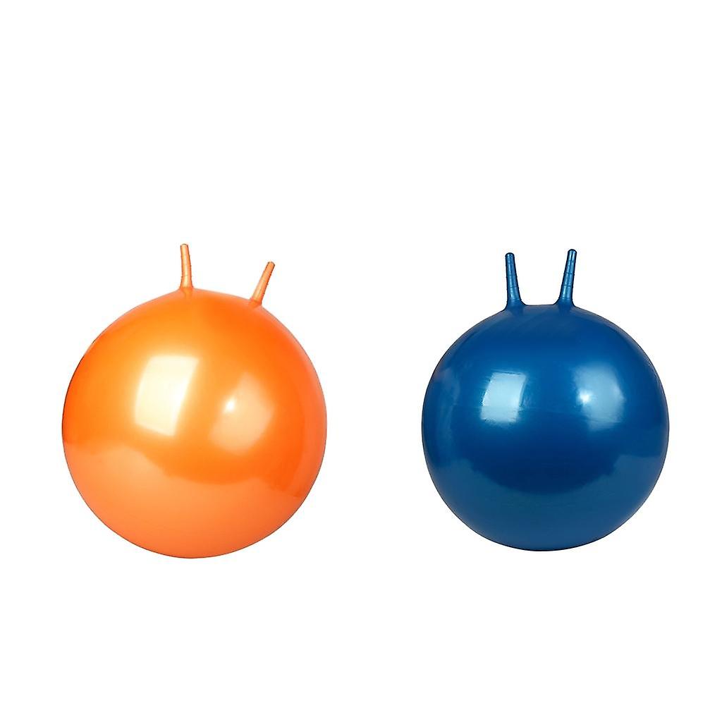 2 stk 45 cm oppblåsbare Space Hopper Ball Hoppe Sprettballer for barn