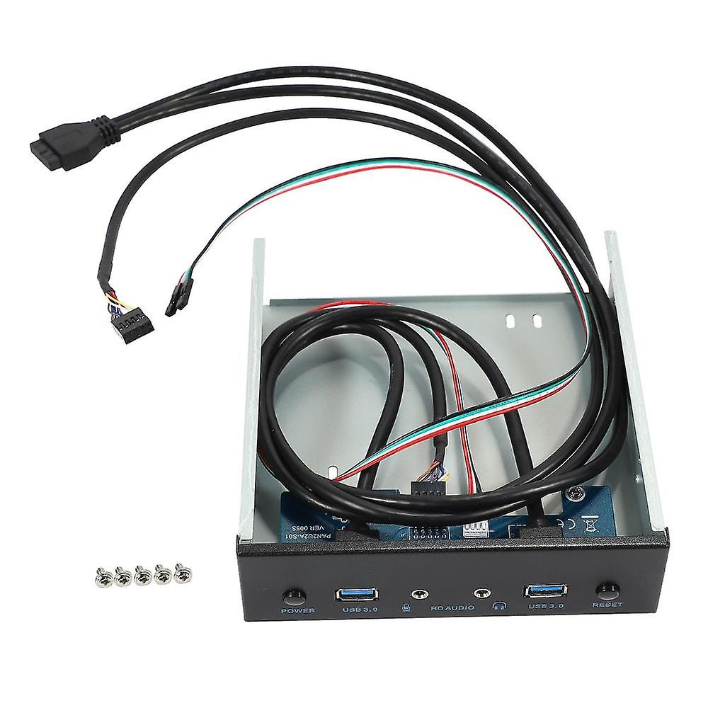 Usb 3.0 2 Port Optical Drive Front Panel Expansion Adapter Usb 3.0 Hub +hd Audio+power Switch Butto