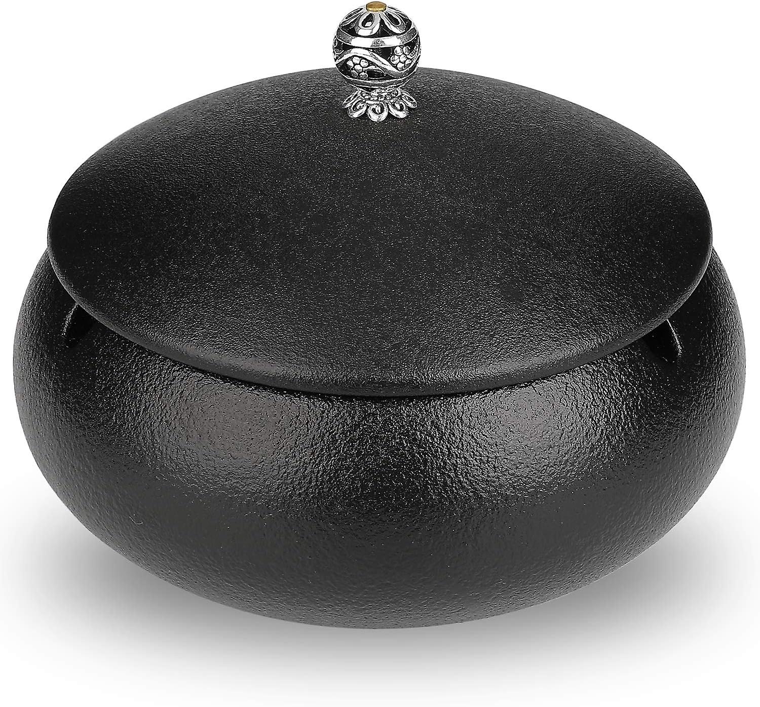 Cendrier en céramique avec couvercles, coupe-vent, cendrier à cigarettes pour l’intérieur