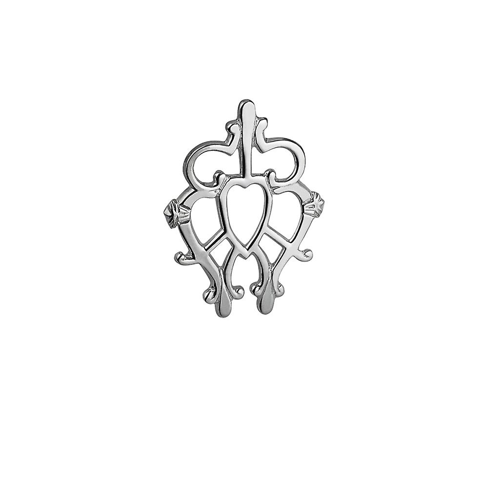 Silver 32x43mm Luckenbooth Pendant