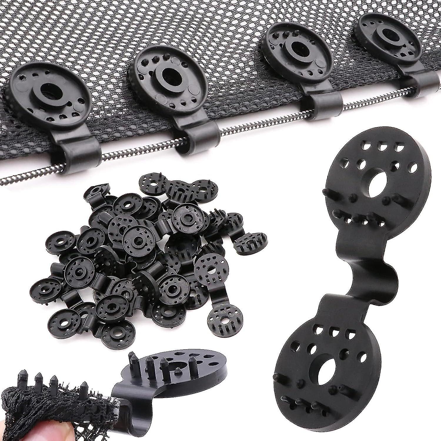 בד צל אחיזת נעילה כבדה, אחיזה נשלפת במיוחד קליפסים בד צל לשימוש חוזר עבור רשת צל שמש, 2 גדלים