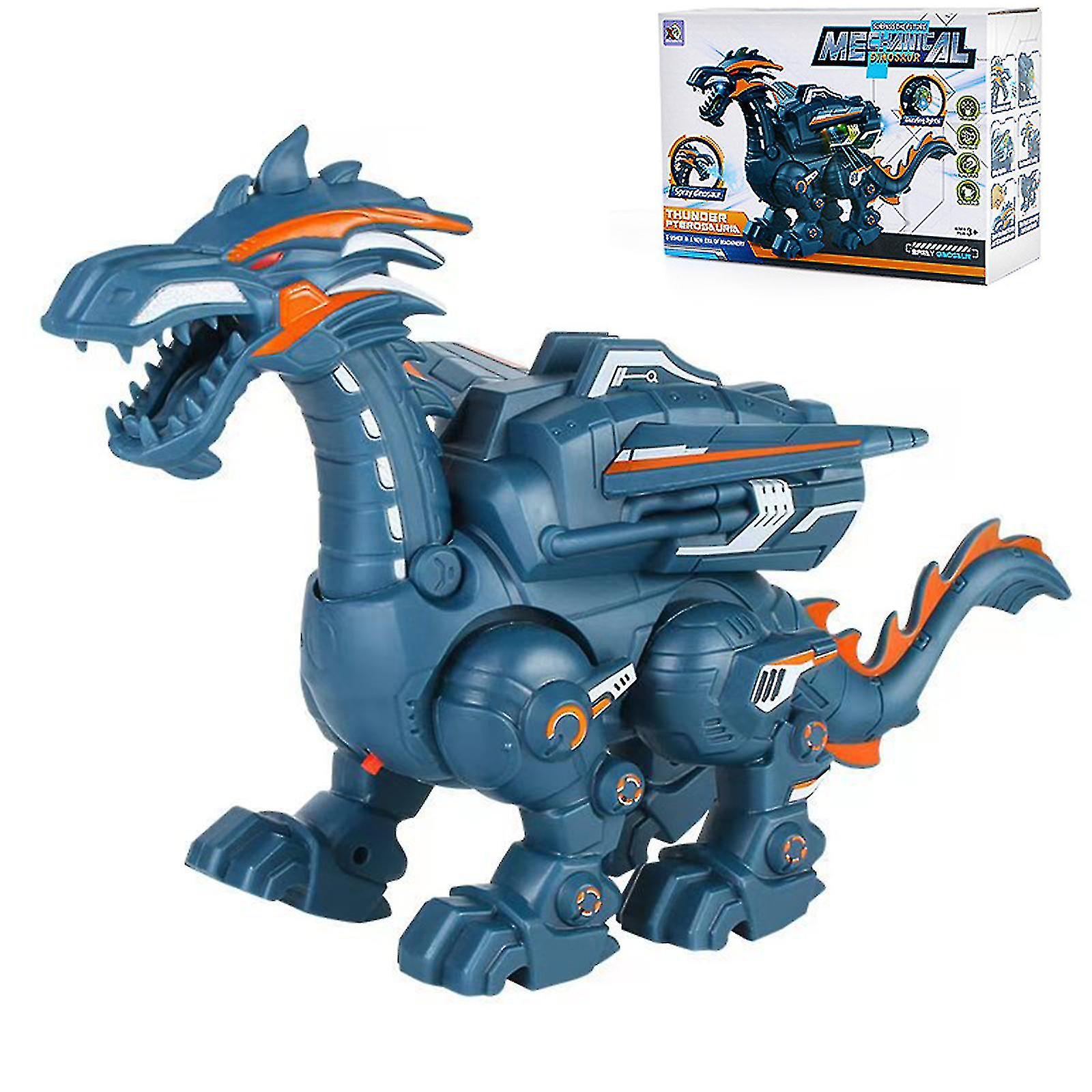 Spray Electric Dinosaur Mechanical Simulation Dinosaur Multi-function Acousto-optic Walking Spray Dinosaur Toys