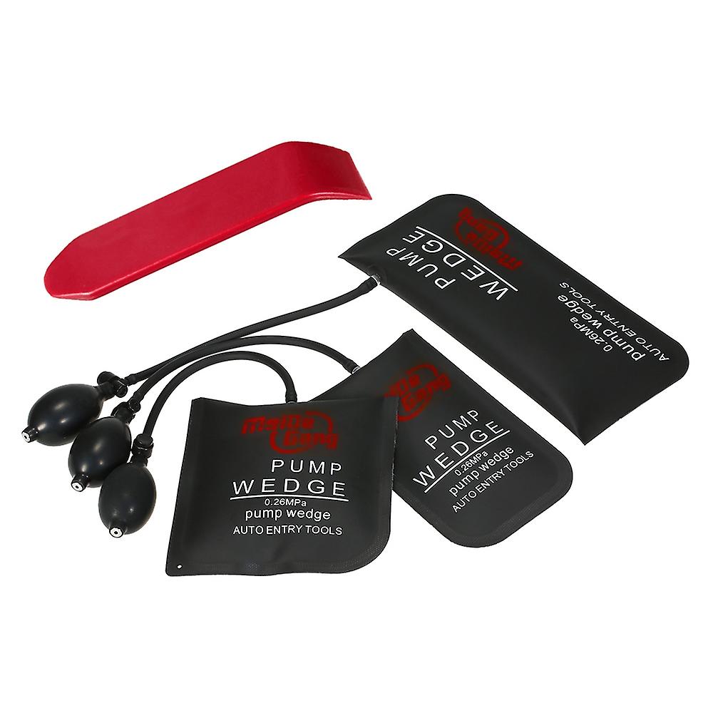 Air Wedge Bag Pump, Professional Leveling Kit and Alignment Tool Inflatable Shim Bag 3 Piece (Small,