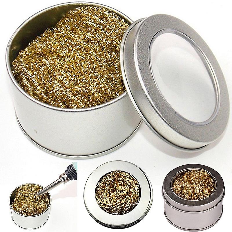 Welding Soldering Solder Iron Tip Cleaner Cleaning Steel Wire With Stand Set