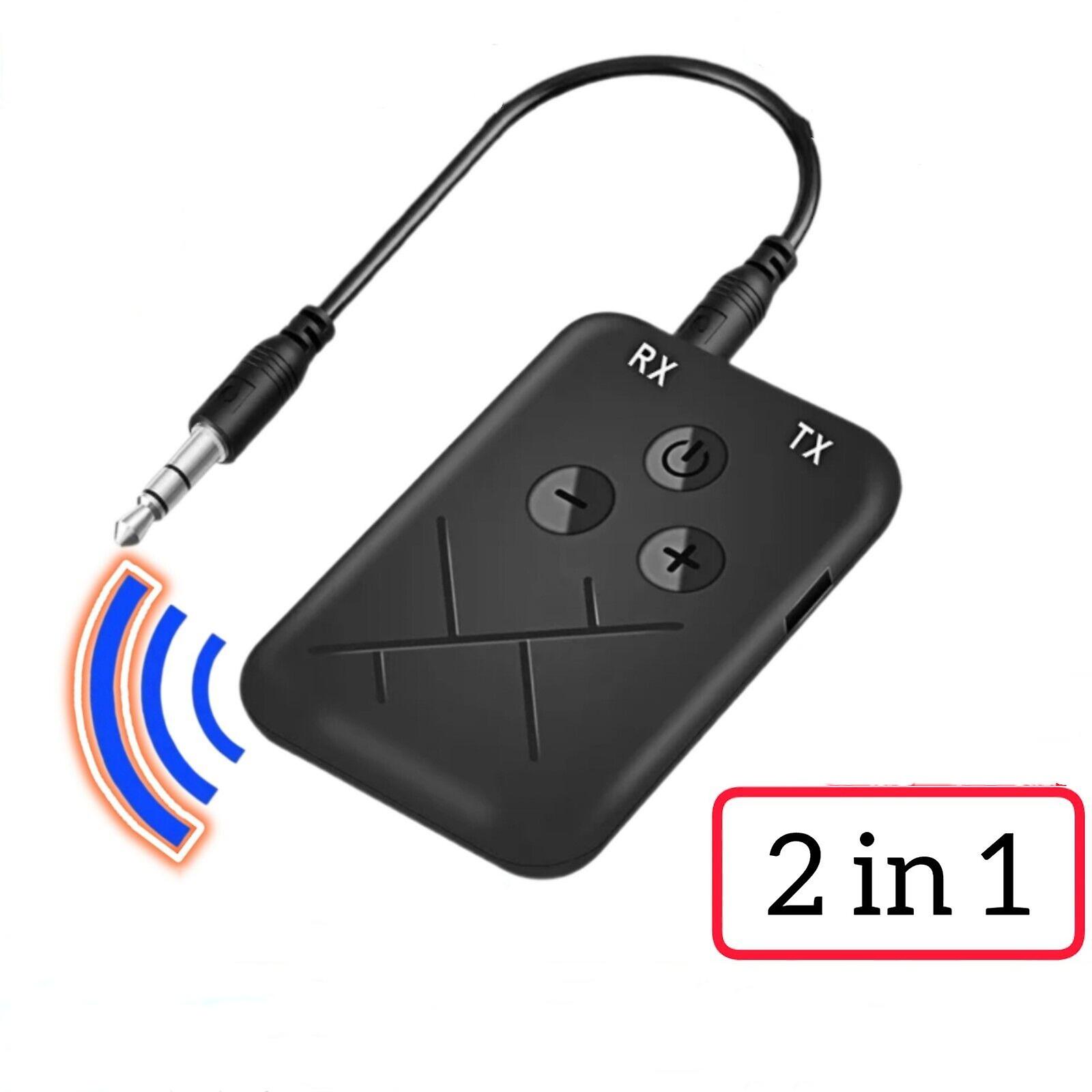 Bluetooth 5.0 Transmitter Receiver Transmitter 2in1 Aux Audio Adapter Headphones