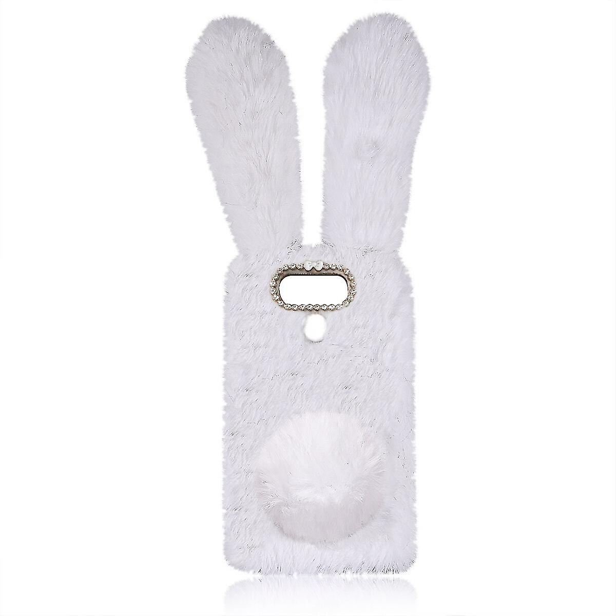 Mobile Shell Plush Rabbit Series Autumn And Winter Rex Rabbit Plush Fashion Comfortable Warm Hand Cover For Lg G6