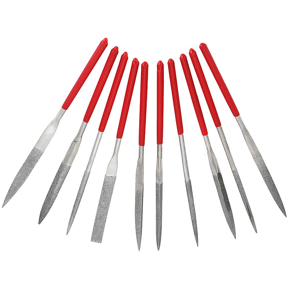 10Pcs Electroplating Shaping File Kit 5x180mm Hand Tools