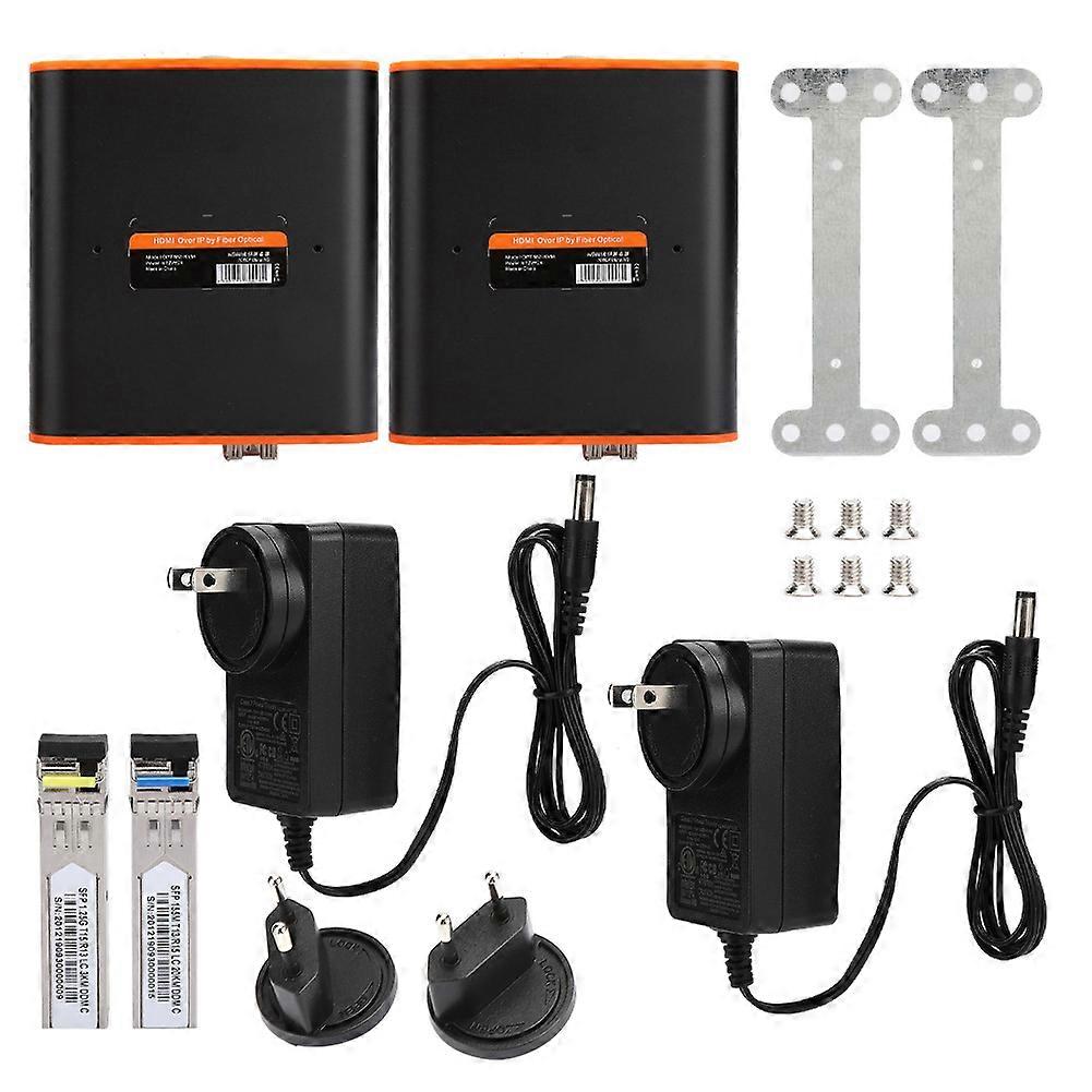 Wireless HDMI Video Transmitter & Receiver - Measy OPT882-KVM with Fiber Optic & US Power