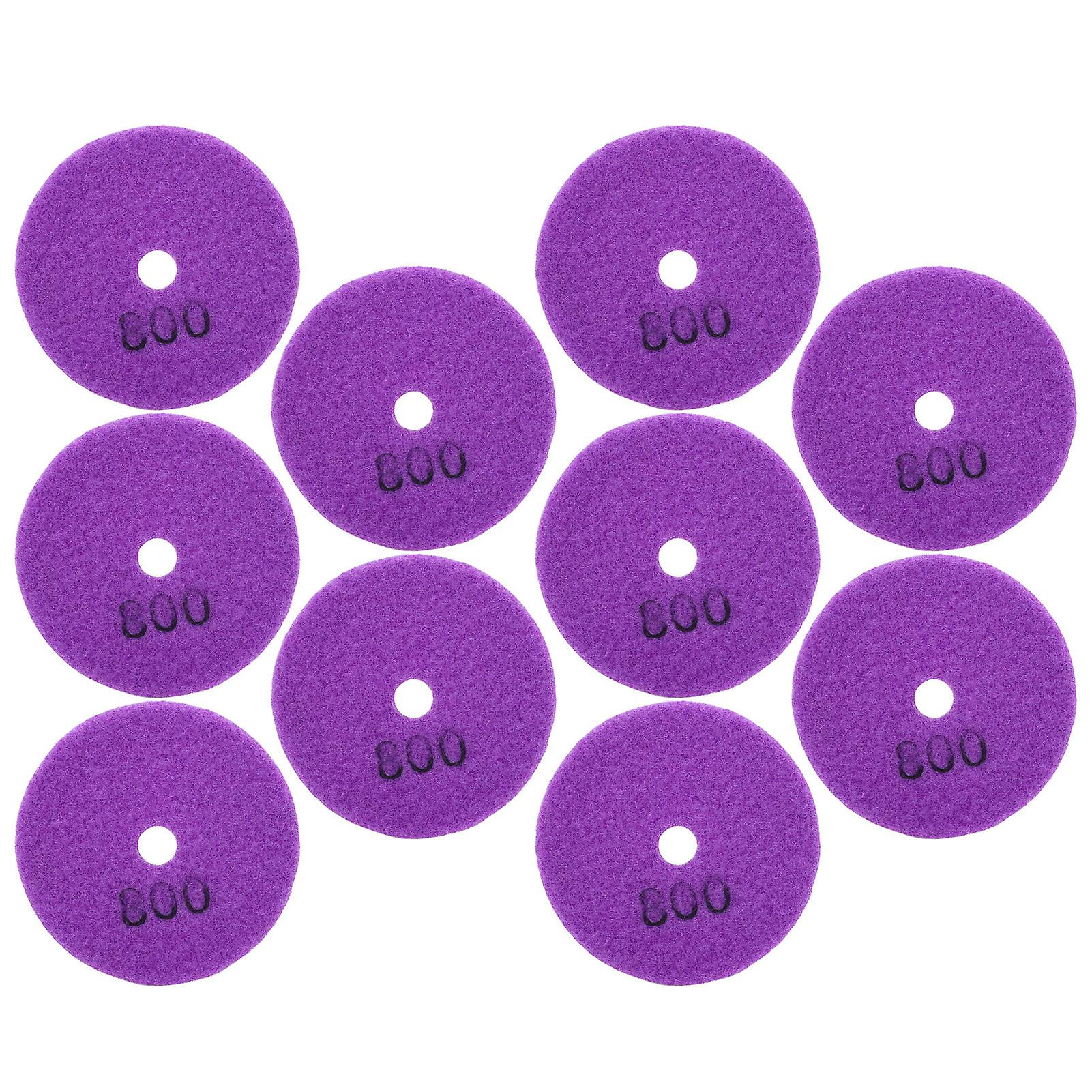 10Pcs 3in Sanding Discs Pads Buffing Polishing Diamond Marble Concrete Stones 800 Mesh