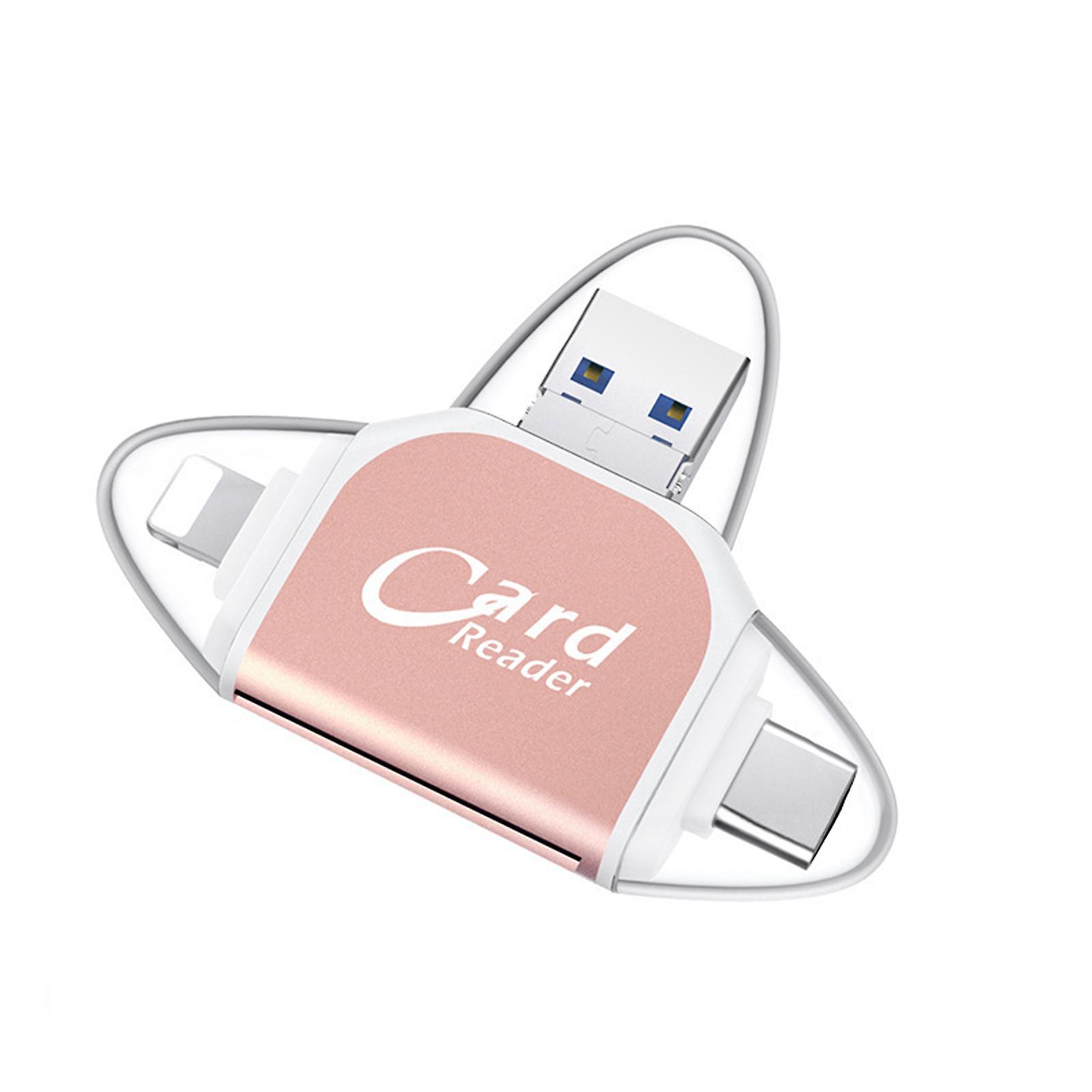 Small Multi-Purpose Card Reader Lightweight Durable Card Reader for Phone Tablet Laptops