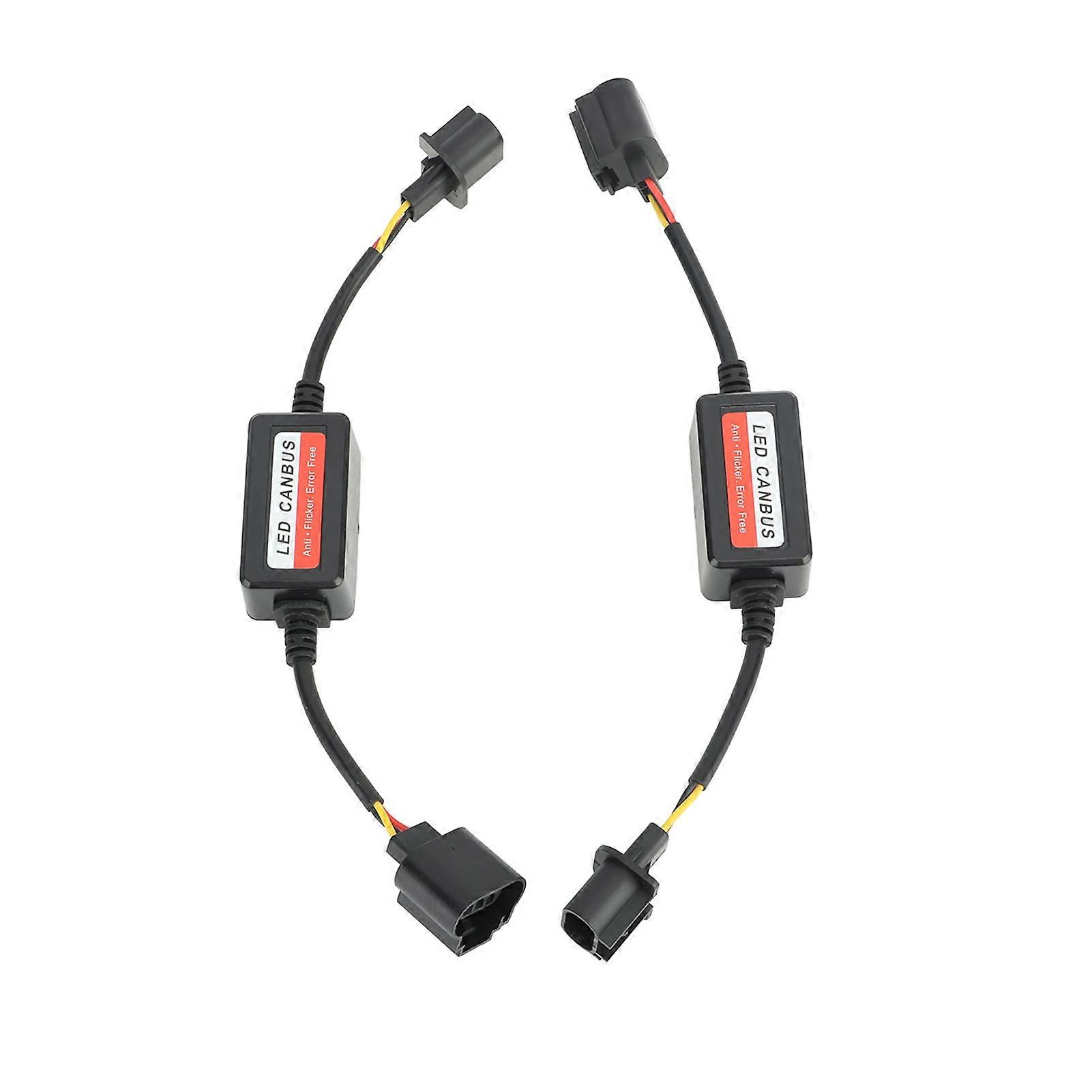 2pcs LED Headlight Decoder Resistor Canbus Decoder for H13 9008 Plug LED Headlight Fog Light 