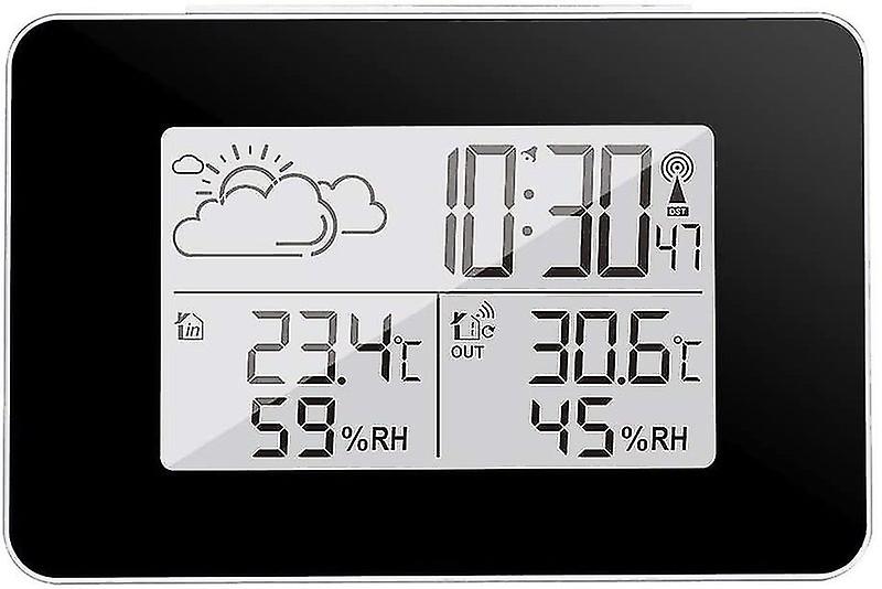 Wireless Weather Station, Hygrometer for Indoor Outdoor Thermometer with Sensor E