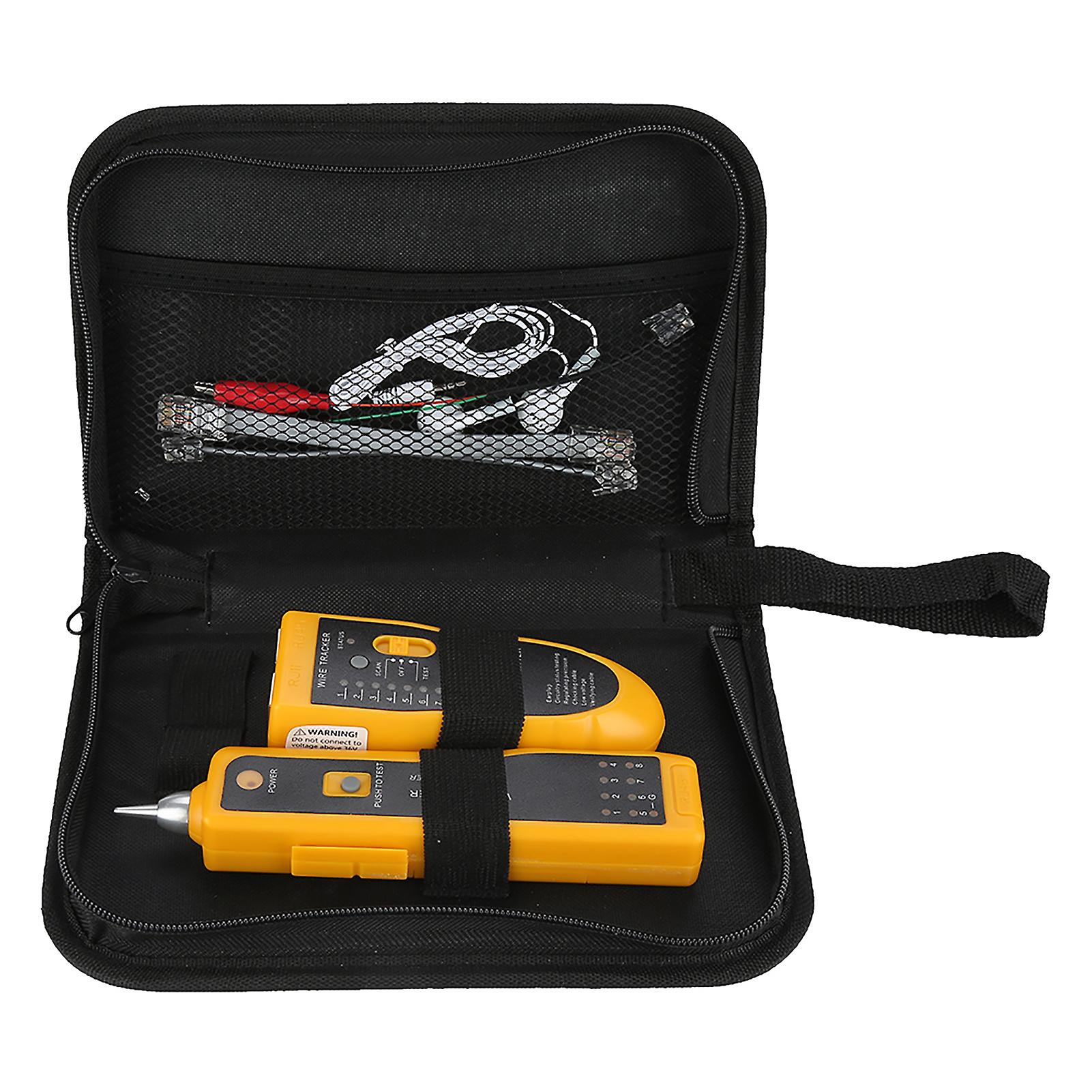 Handheld Rapid LAN Cable Tester Wire Tracker Yellow 409g Kit