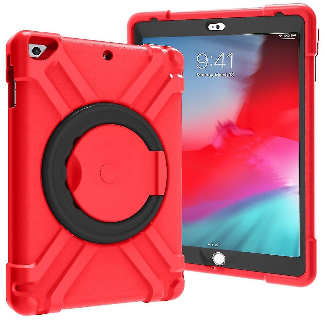 Eva + Pc Flat Protective Shell With 360  Rotating Bracket For Ipad Air/air2/pro9.7 Red Black