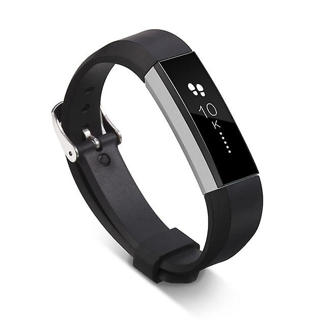 Replacement Soft Silicone Strap for Fitbit Alta / Alta HR - Black