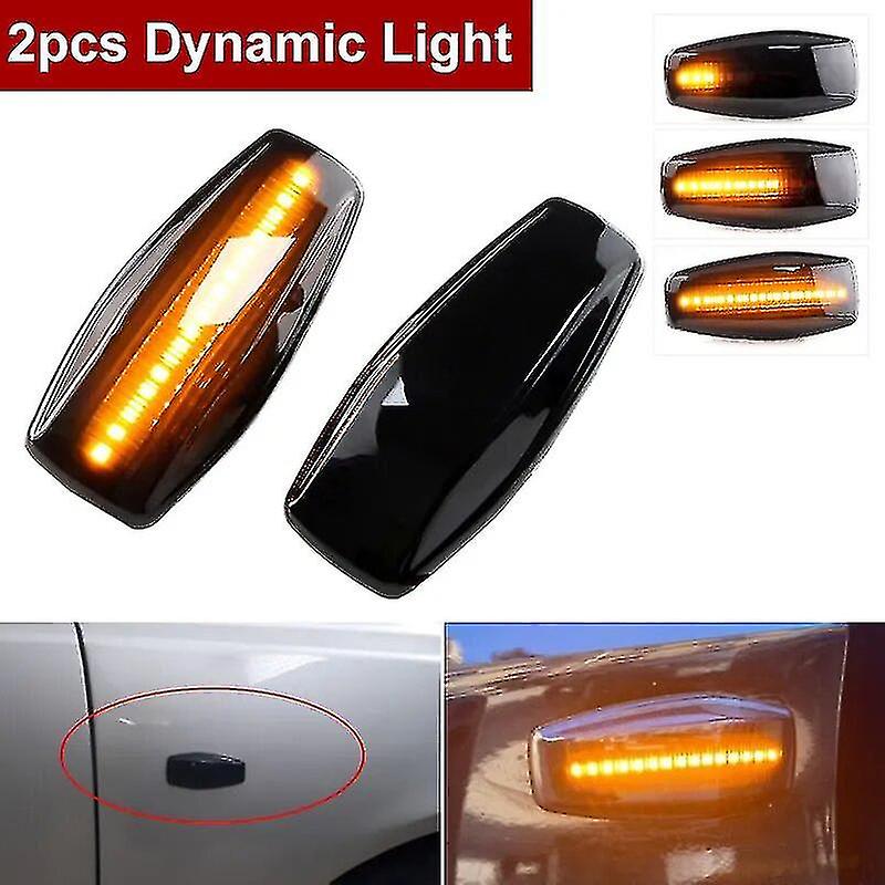 2x For Hyundai Elantra Getz Sonata Xg Terracan Tucson Led Dynamic Turn Light Side Fender Marker Sequential Indicator Blinker