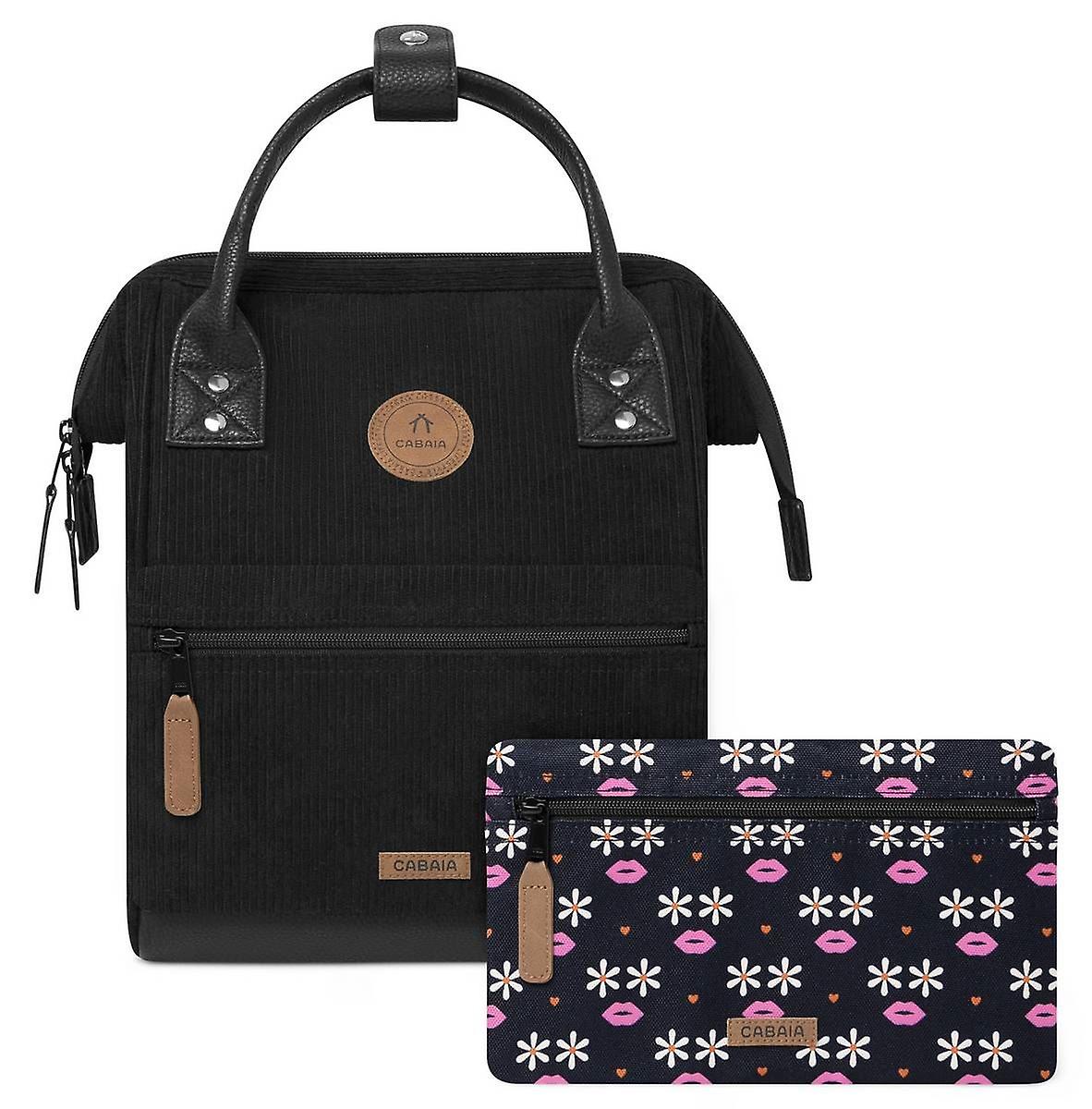 Cabaia Adventurer Velvet Recycled Small Backpack - Brighton Black