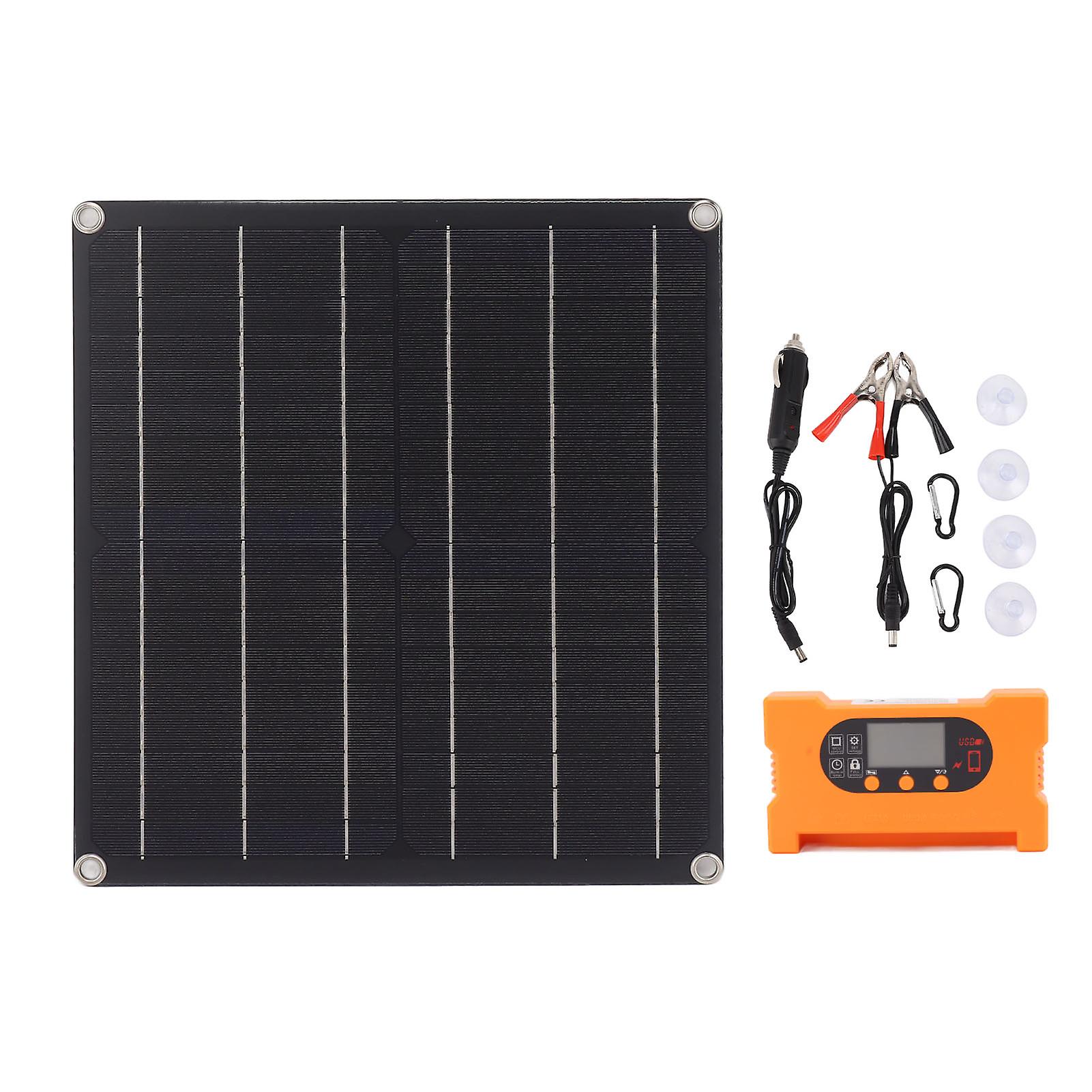 18V 25W Monocrystalline Solar Panel Kit Battery Free Direct Drive IP70 Solar Panel with 100A Fast Charging Controller
