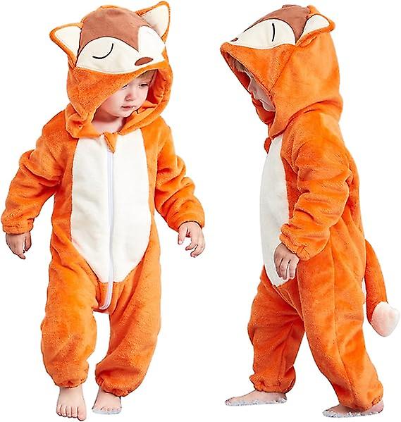 Unisex Winter Baby Rompers 3-36 Months-Fox