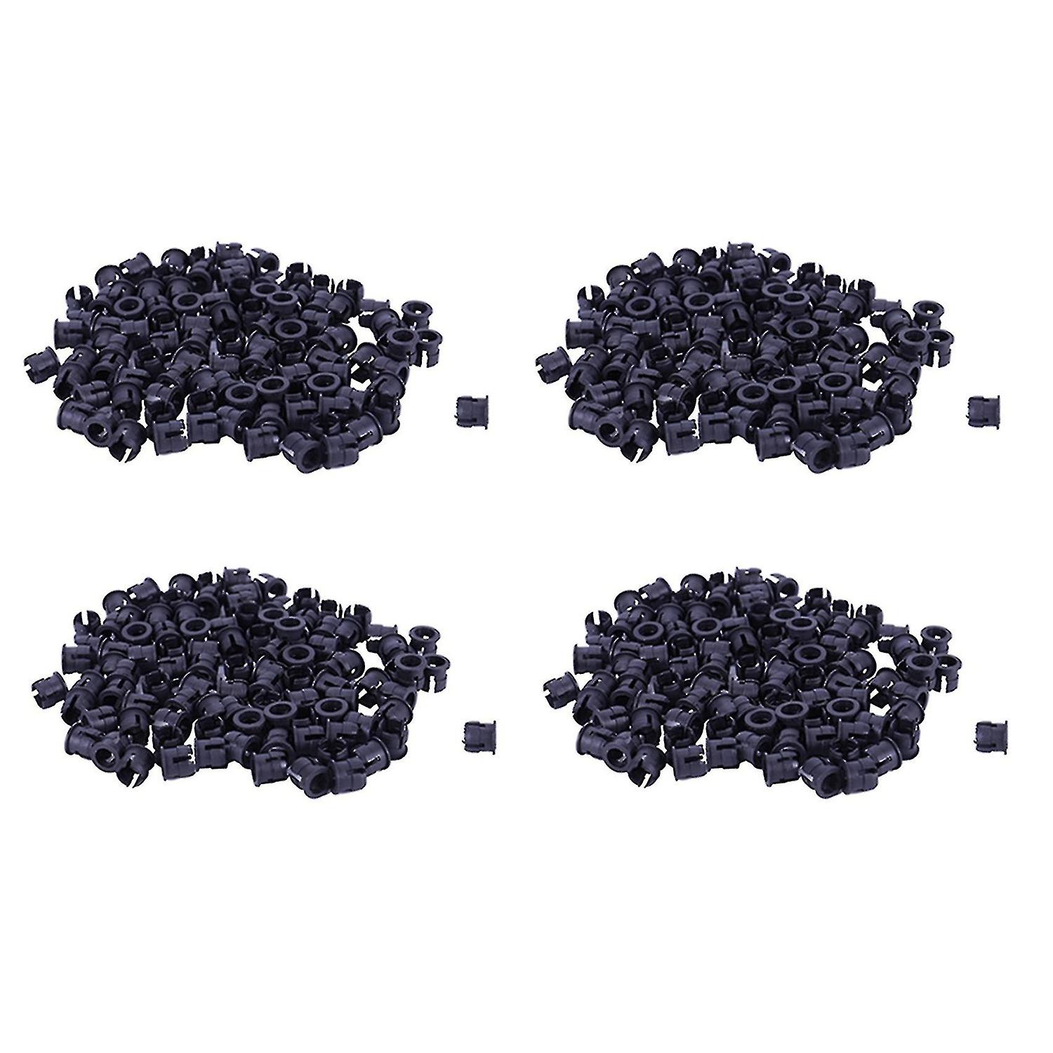 400 Pieces Black Plastic 5mm Led Holder Display Panel Mount Cases