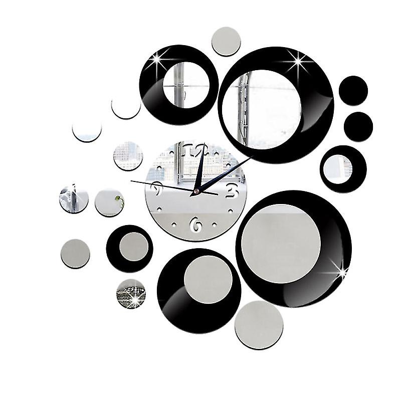 The New 1pcs Mirror Wall Clock