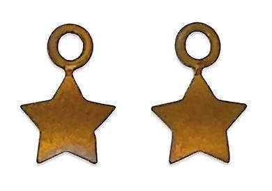 Ti2 Titanium Star Charms - Tan Brown