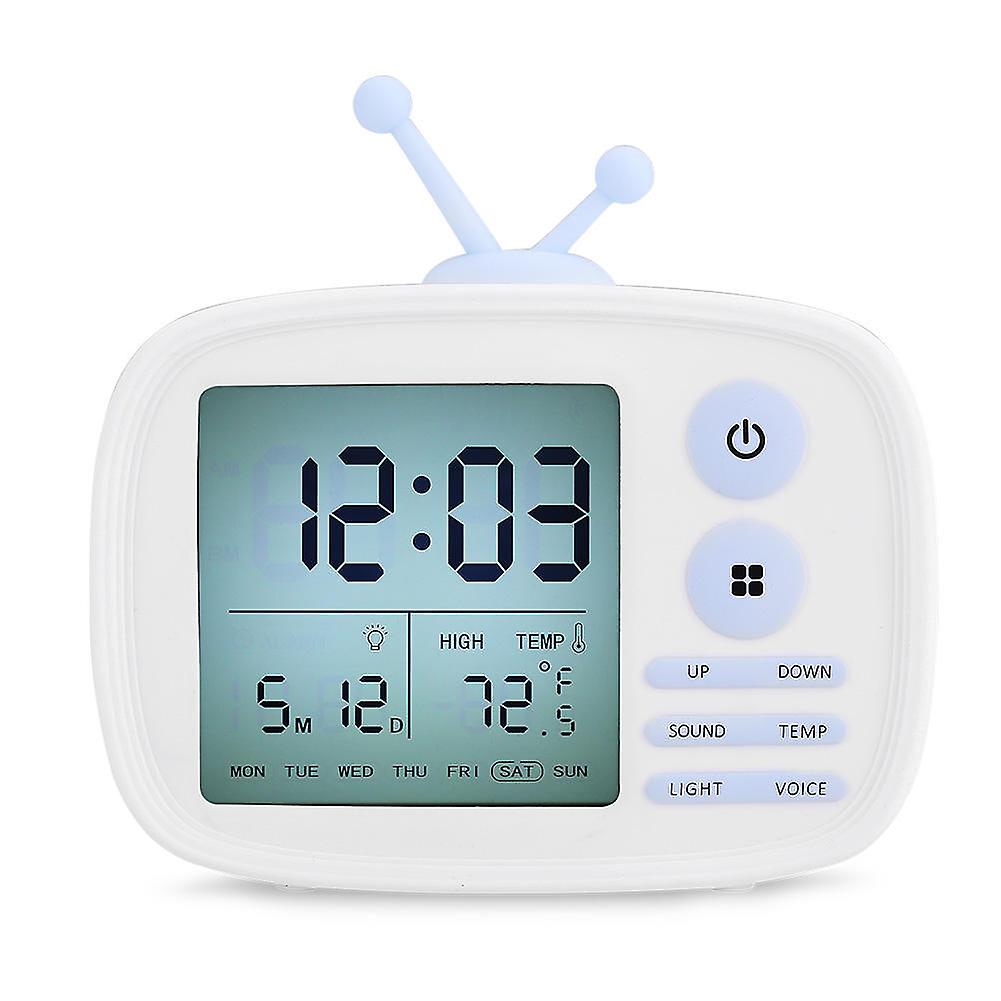 Dc 5v Digital Alarm Clock Temperature Display Cartoon Bedside Student Backlight
