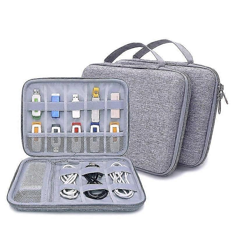 Electronics cable organizer bag usb flash drive memory card hdd case travel case