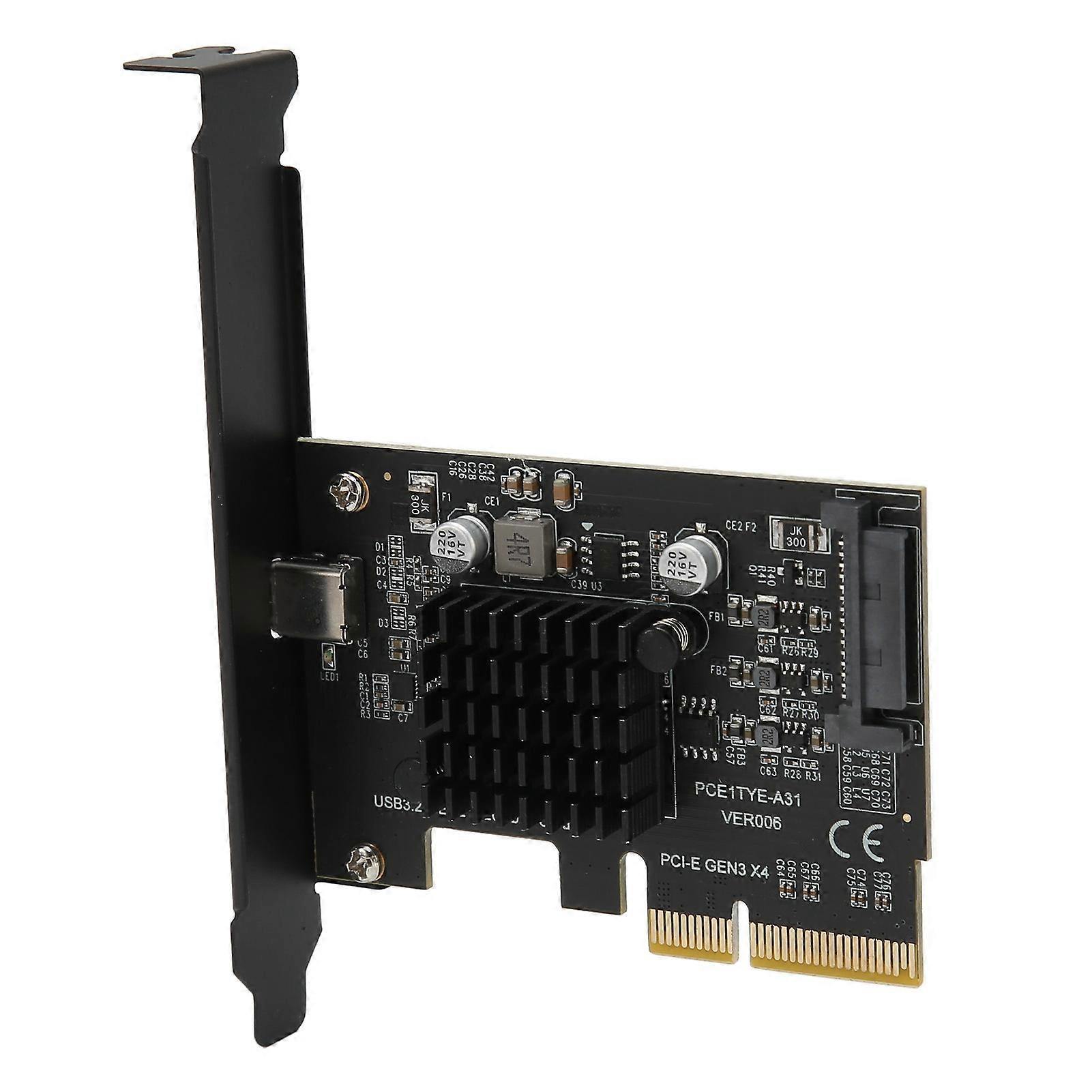 USB3.2 Expansion Card GEN2x2 20Gbps ASM3242 Chip PCI E 4X Extender Extension Card for Windows 10 11 