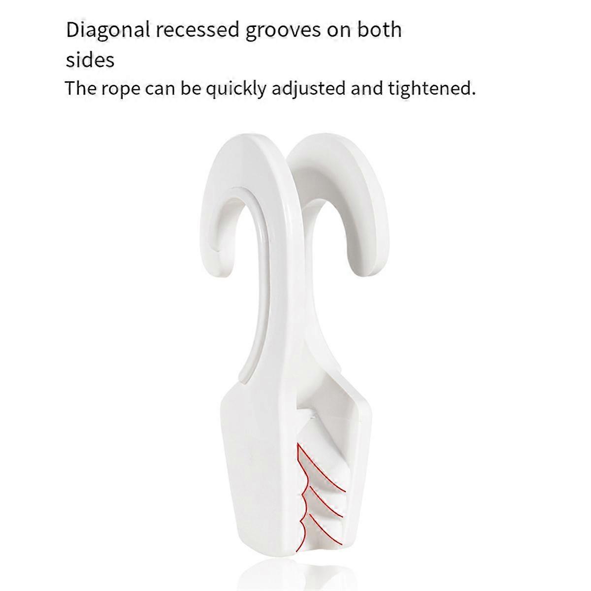 Rail Mount Boat Hanger Hook Quick Release Clip Professional Versatile Adjuster Clip Line Clip 25mm White