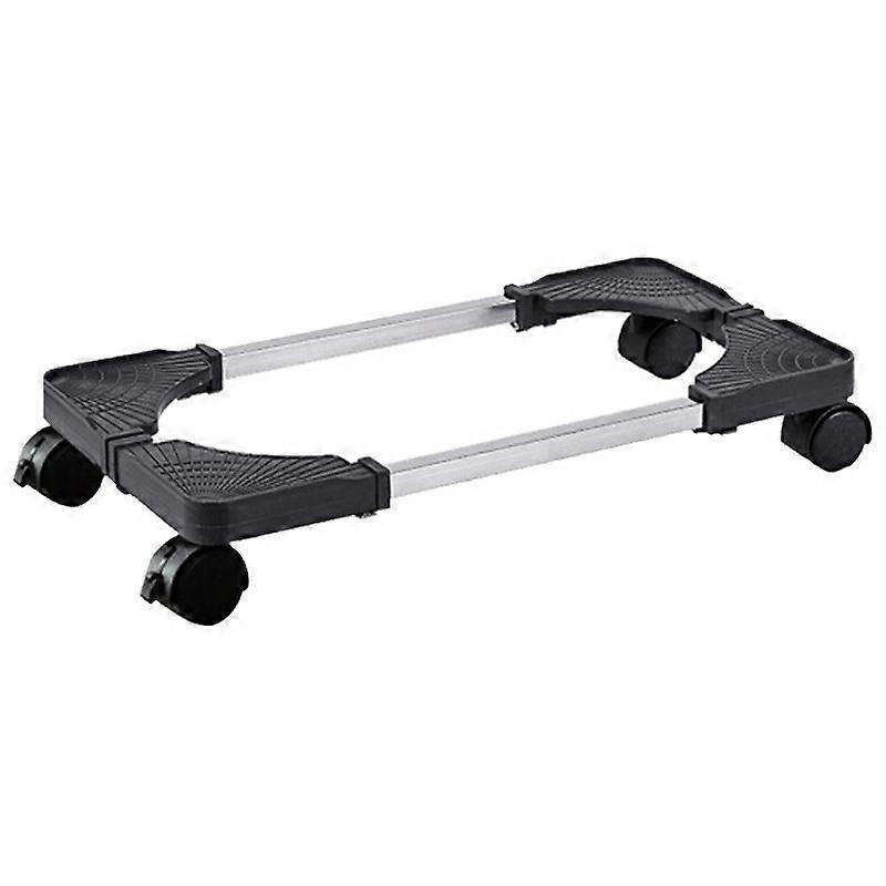 Mobile Computer Tower Stand Retractable 360 Degree Rotation Computer Stand with Wheels for Office Black