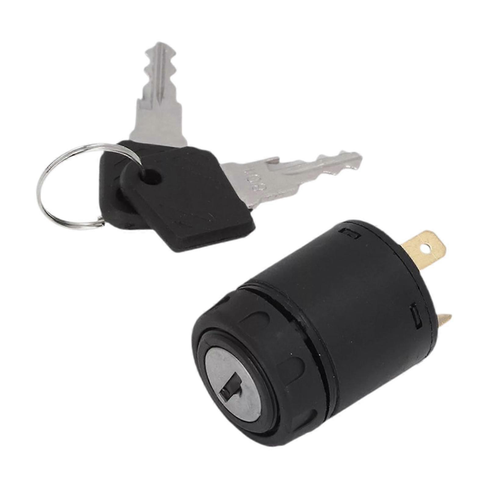 Generic Ignition Key Switch Sturdy with 2 Keys for Vehicles Car Trailer