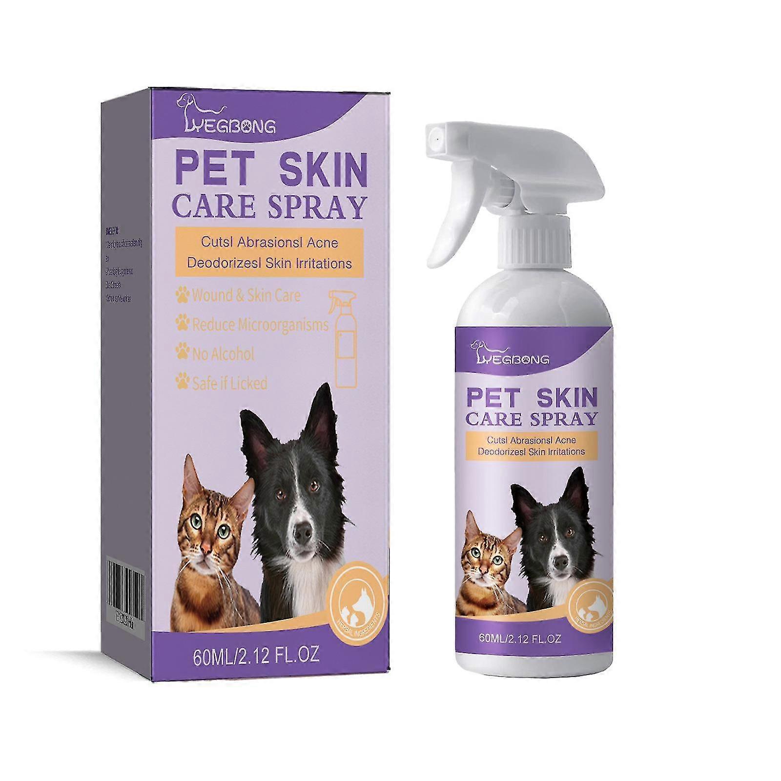 بخاخ Yegbong للبشرة المهدئة للحيوانات الأليفة ، راحة سريعة للحكة ، إزالة العث ، New-5716565743584