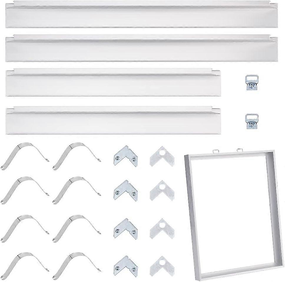 DIY Floating Frame Set Metal Floating Frame for 10x11 Inch Canvas Painting Aluminium Alloy Floater Frame for Canvas Painting Kit for Wall Painting Dis